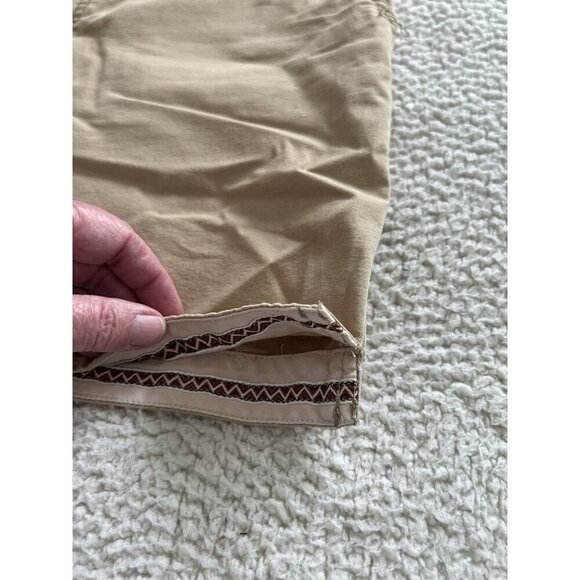 Sportif USA Womens Shorts 100% Organic Cotton Mid Rise Tan/Beige Size 8 - Picture 12 of 13